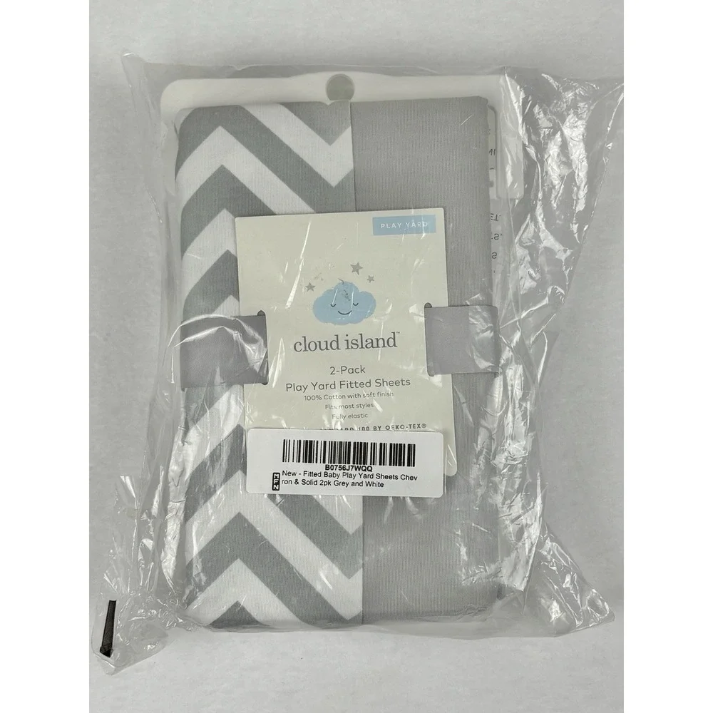 Cloud Island Baby Bedding Bundle Play Yard Sheets +‎ Changing Pad Covers Bundle